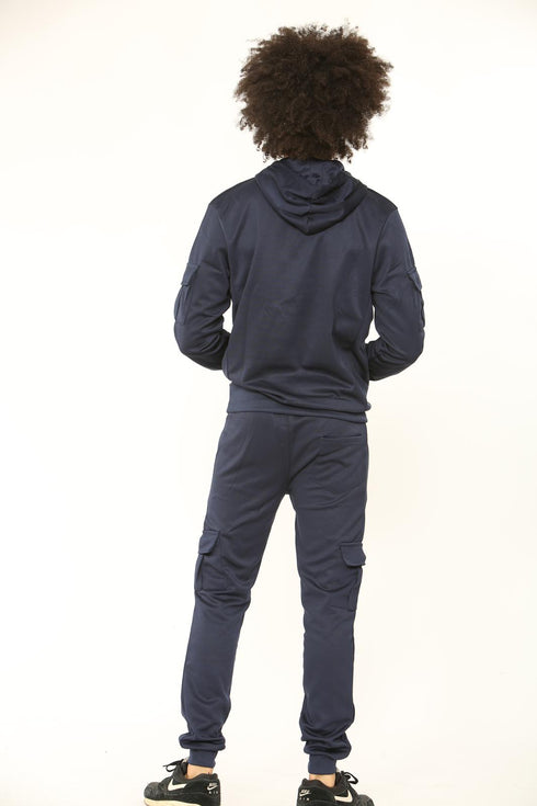 Men Polyester Tracksuit With front pocket on Hood